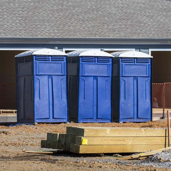 is there a specific order in which to place multiple porta potties in Bradford IN